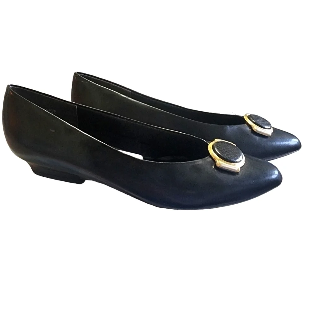 NWOT Vintage Karen Scott Felice Kitten Heel Navy Pumps - 9N